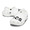 crocs classic logo clog White/Black 206668-103画像