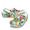 crocs Classic Printed Floral Clog White/Multi 206376-94S画像