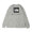 THE NORTH FACE L/S BACK SQUARE LOGO TEE MIX GREY NT82131-Z画像