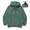 X-LARGE PIGMENT PANELED PULLOVER HOODED SWEAT GREEN 101213012002画像