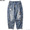 Liberaiders REPAIRED DENIM SARROUEL PANTS (INDIGO) #71703 メンズ ボトムス パンツ カバーオール デニム画像