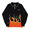 SUPPLIER FIRE PATTERN HALF ZIP KNIT BLACK/ORANGE画像