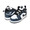 NIKE JORDAN 1 MID (TD) armory navy/white-black 640735-411画像