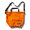 Type of person 2way Basic Purse Shoulder Bag for Kinetics ORANGE KS22SPAS03画像