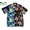 TWO PALMS CRAZY PATTERN RAYON HAWAIIAN SHIRTS black画像