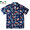 TWO PALMS VINTAGE ALOHA RAYON HAWAIIAN SHIRTS navy画像