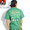 BEN DAVIS PRINT TEE -GREEN- BDZ2-0012画像