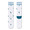 Happy Socks Small Flash Crew WHITE画像