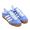 adidas GAZELLE INDOOR BLUE FUSION/FOOTWEAR WHITE/GOLD METALLIC HQ8717画像