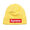 Supreme × NEW ERA 22AW Box Logo Beanie PALE YELLOW画像