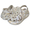 crocs CLASSIC CRUSH MARBLED CLOG BONE/MULTI 208265-2Y3画像