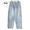 GOLD RECYCLED WASTE SUVIN COTTON YARN 11.5oz. DENIM WIDE TROUSERS AGED MODEL 23A-GL42354H画像