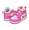 NIKE JORDAN 1 MID (TD) pinksicle/safety orange-white DX3239-681画像