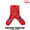 COOKMAN Crew Socks Paisley Red 233-31960画像