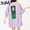 X-girl WORDS FACE S/S BIG TEE DRESS X-girl 105232041008画像