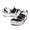 crocs Classic Zip Tie Buckle Clog Black/White 208127-066画像