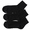 Hanes FRESH IQ QUARTER LENGTH SOCKS 3P BLACK HMSCS203-090画像