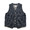ONI DENIM Vest Drop-Needle Stitching Jacquard Striped Denim ONI-05100H画像