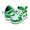 NIKE JORDAN 1 MID(TD) lucky green/black-white DQ8425-301画像