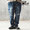 GLIMCLAP Embroidery-sprinkled design soft balloon silhouette denim pants 15-132-GLA-CD画像