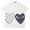 PLAY COMME des GARCONS MENS DOT TWO HEART TEE画像