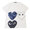PLAY COMME des GARCONS MENS CAMO THREE HEART TEE画像