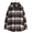 GOLD COTTON NEL CHECK OVERSIZE PARKA 23B-GL29139画像