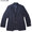 INDIVIDUALIZED CLOTHING WOOL NAVY OXFORD BLAZER navy画像