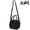 X-girl FAUX LEATHER 2WAY SHOULDER BAG BLACK 105234053006画像