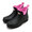 HUNTER womens play chelsea neoprene boot black/highlighter-pink WFS3020RMA-BHK画像