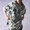 GLIMCLAP Distressed uneven dyeing short-sleeve hooded sweatshirt 16-075-GLS-CE画像