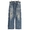 GOLD RECYCLED WASTE SUVIN COTTON YARN 11.5oz. DENIM 5POCKET STRAIGHT PANTS VINTAGE WASHED 24A-GL42428H画像