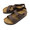 BIRKENSTOCK MILANO BS DARK-BROWN | BIRKO-FLOR | GOOD NARROW 34703画像