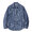 SUGAR CANE FICTION ROMANCE 6.9oz. INDIGO KASURI WORK SHIRT SC29264画像