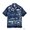 Duke Kahanamoku Lot No. DK39452 INDIGO COTTON HAWAIIAN SHIRT “COCONUT PALM & DIAMONDHEAD”画像