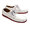 QUODDY #501475 BLUCHER MOCCASIN White Grained Leather with Brick Camp Sole画像