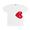 PLAY COMME des GARCONS SIDEWAYS HEART TEE AX-T345-051画像