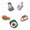 crocs JIBBITZ SUSHI DINNER 5 PACK 10016372画像