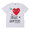 PLAY COMME des GARCONS MULTIPLE HEART TEE AX-T280-051画像