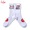 COOKMAN Rib Crew Socks Vision Logo White 163-53971画像