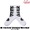 COOKMAN Rib Crew Socks Afterburner White Black 233-53956画像