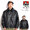 BEN DAVIS REMOVAL BOA COLLAR FAUX LEATHER JACKET T-25780011画像