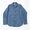 THE CORONA UTILITY COTTON CHAMBRAY NAVY 1POCKET SHIRT CS001-26画像