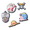 crocs JIBBITZ ONE PIECE LUFFY 5PACK 10018775画像
