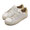 BIRKENSTOCK BEND LOW NARROW WHITE/METALLIC-GOLD | NATURAL-LEATHER 1030162画像