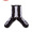 COOKMAN Rib Crew Socks Bone Blac 233-63970画像