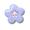 crocs JIBBITZ PURPLE FLOWE WITH PINK GEM 10015411画像