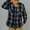 BIG MIKE Heavy Flannel L/S Shirt|NAVY&times;GRAY 102635107画像